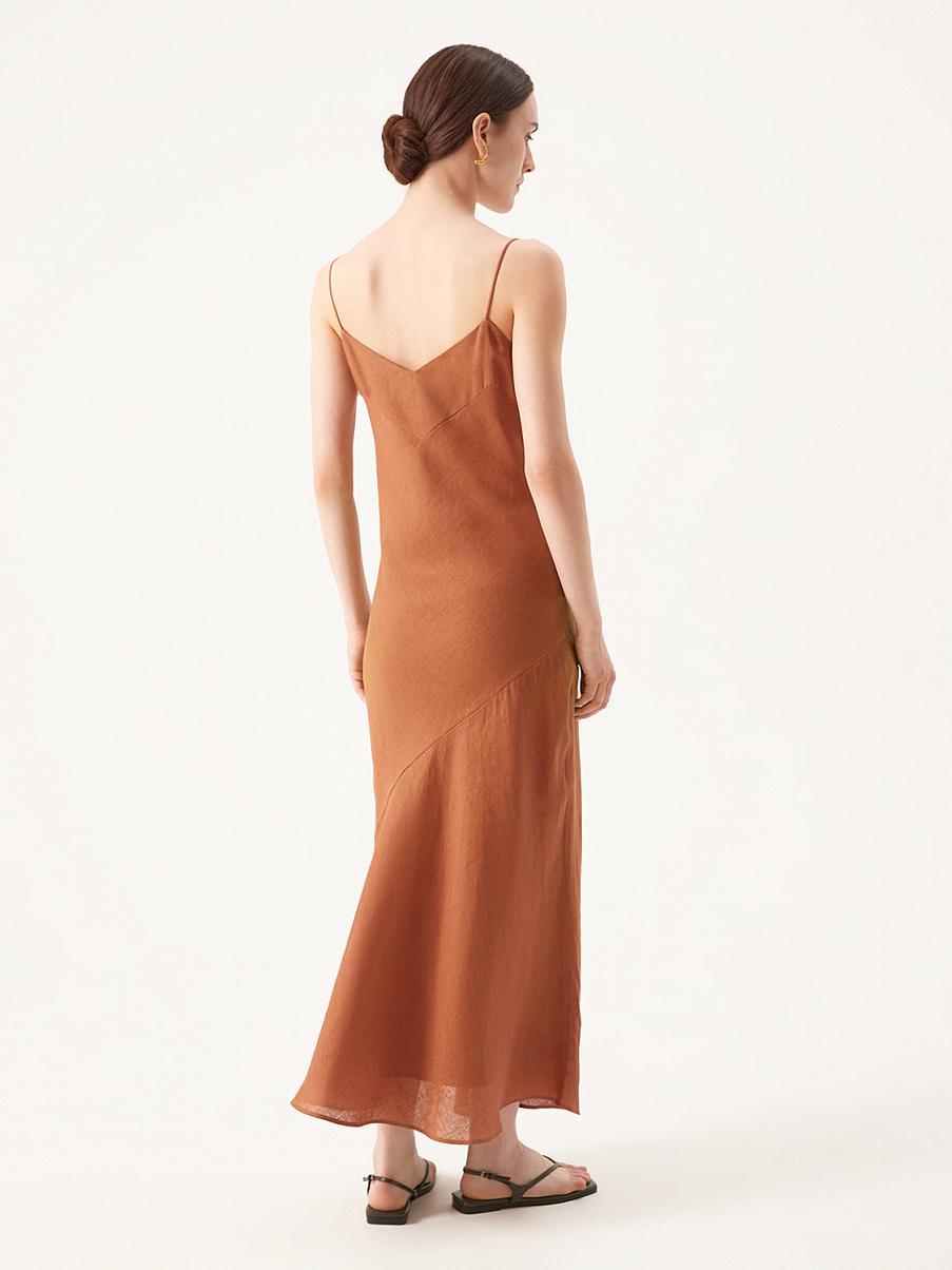 Платье-комбинация изо льна