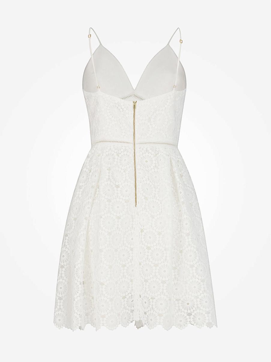 Сарафан мини с кружевом