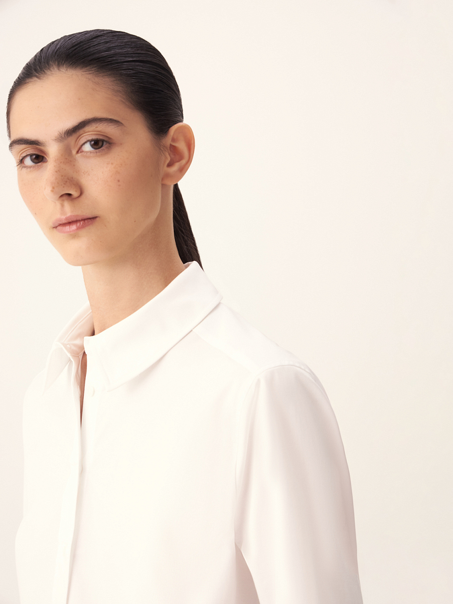 Хлопковая рубашка оверсайз