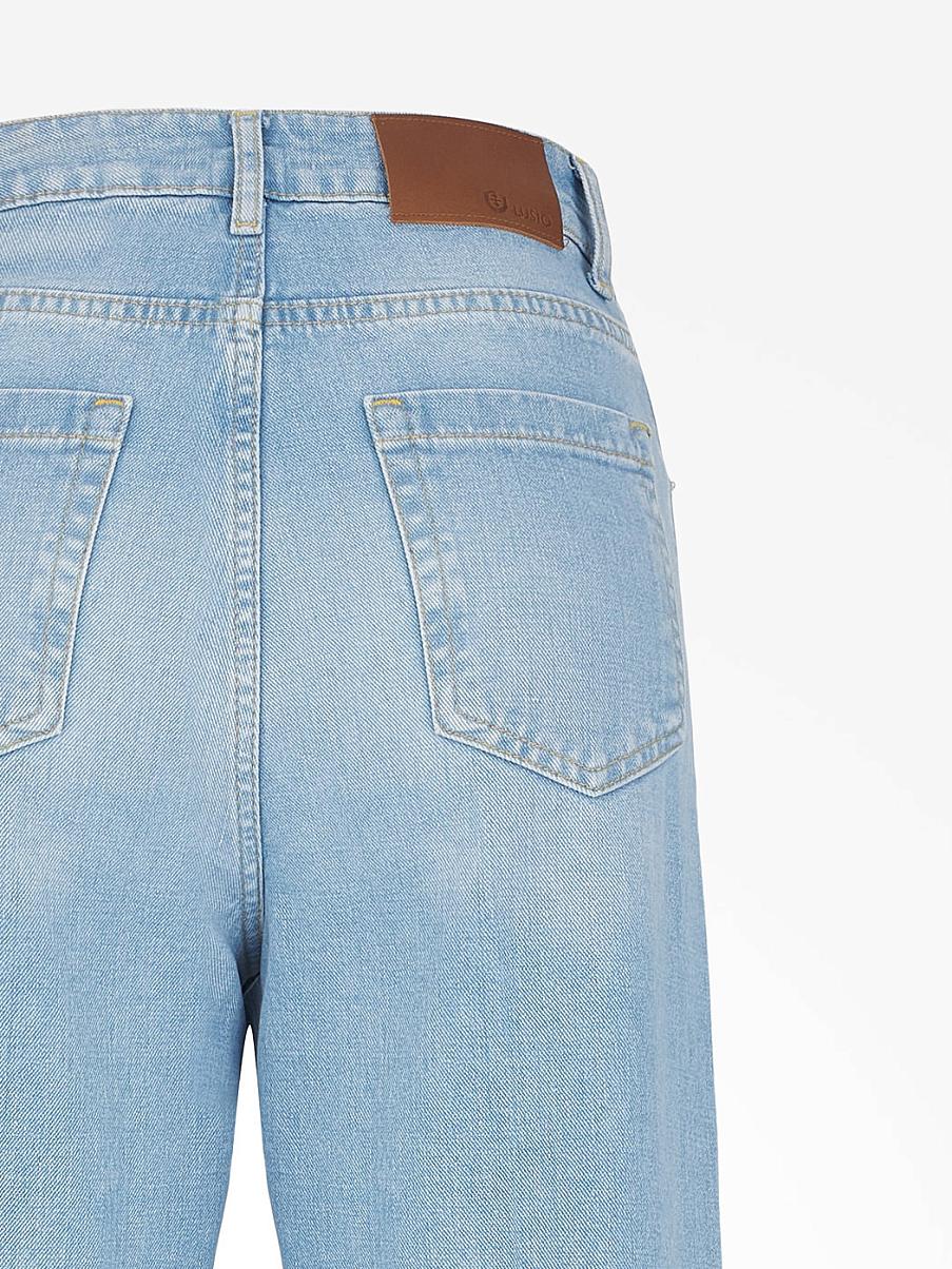 Прямые хлопковые джинсы со стрелками