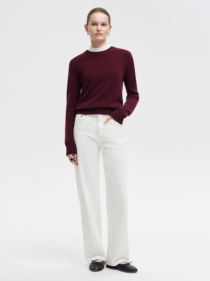 LSWN-342055 Джемпер (бордовый, L)