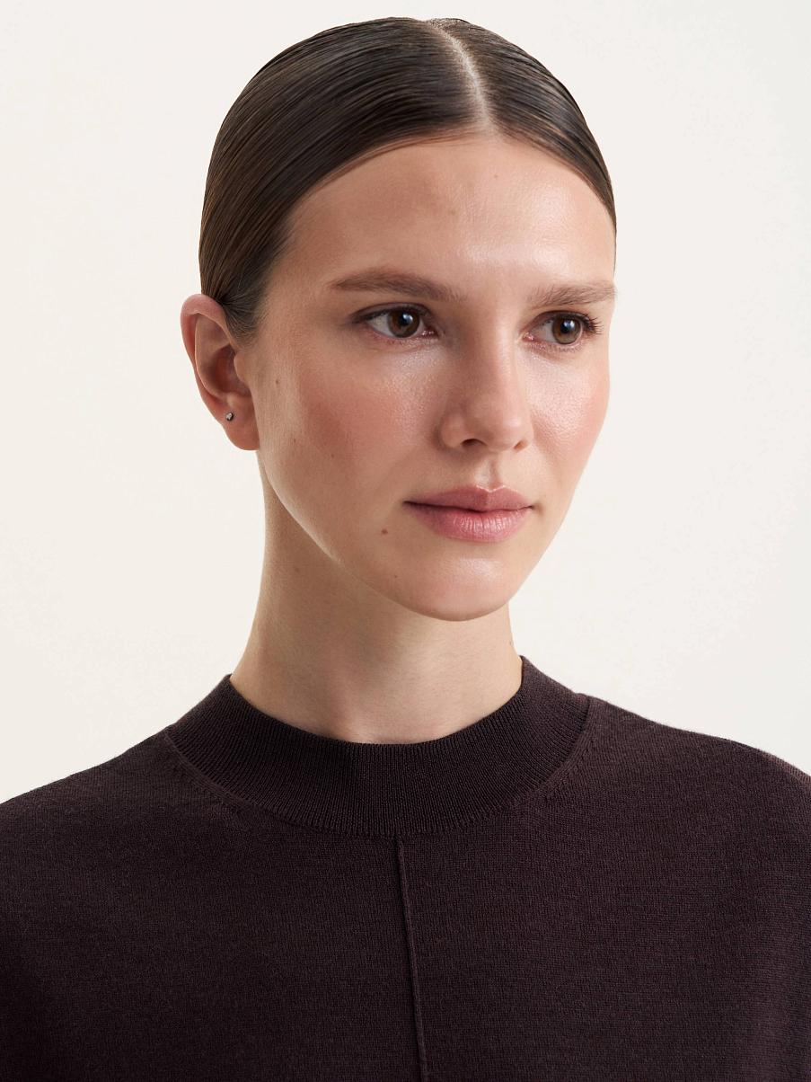 Топ из шелка и шерсти мериноса