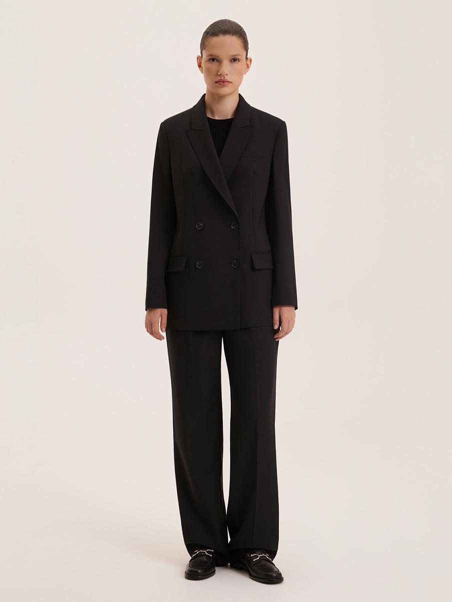 Широкие брюки из шерсти