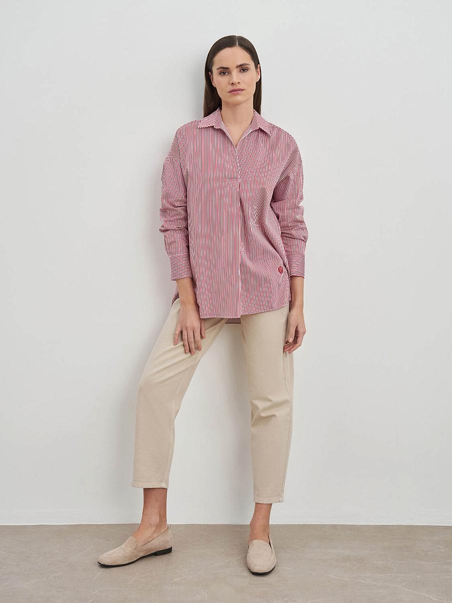 Рубашка оверсайз без пуговиц