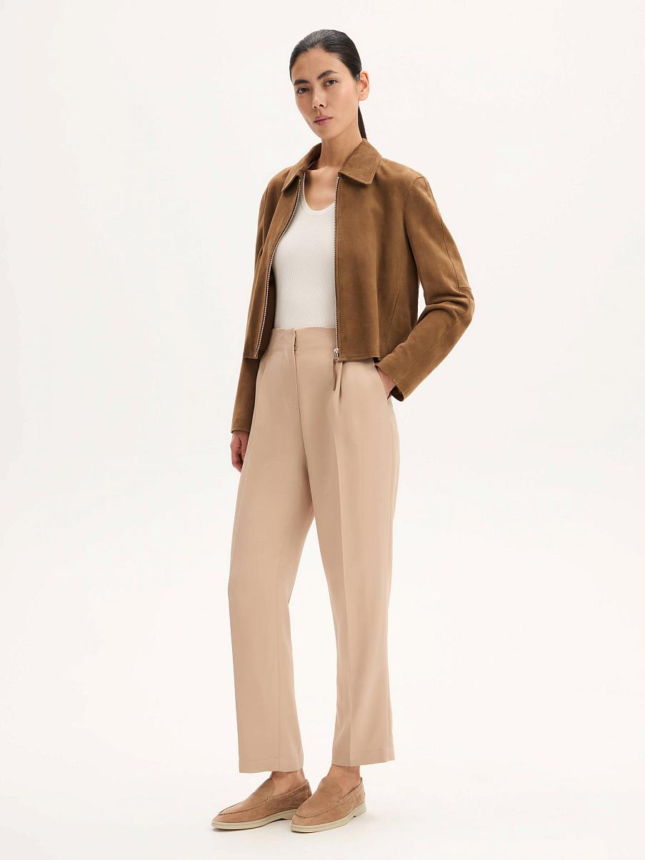 Лоферы из замши