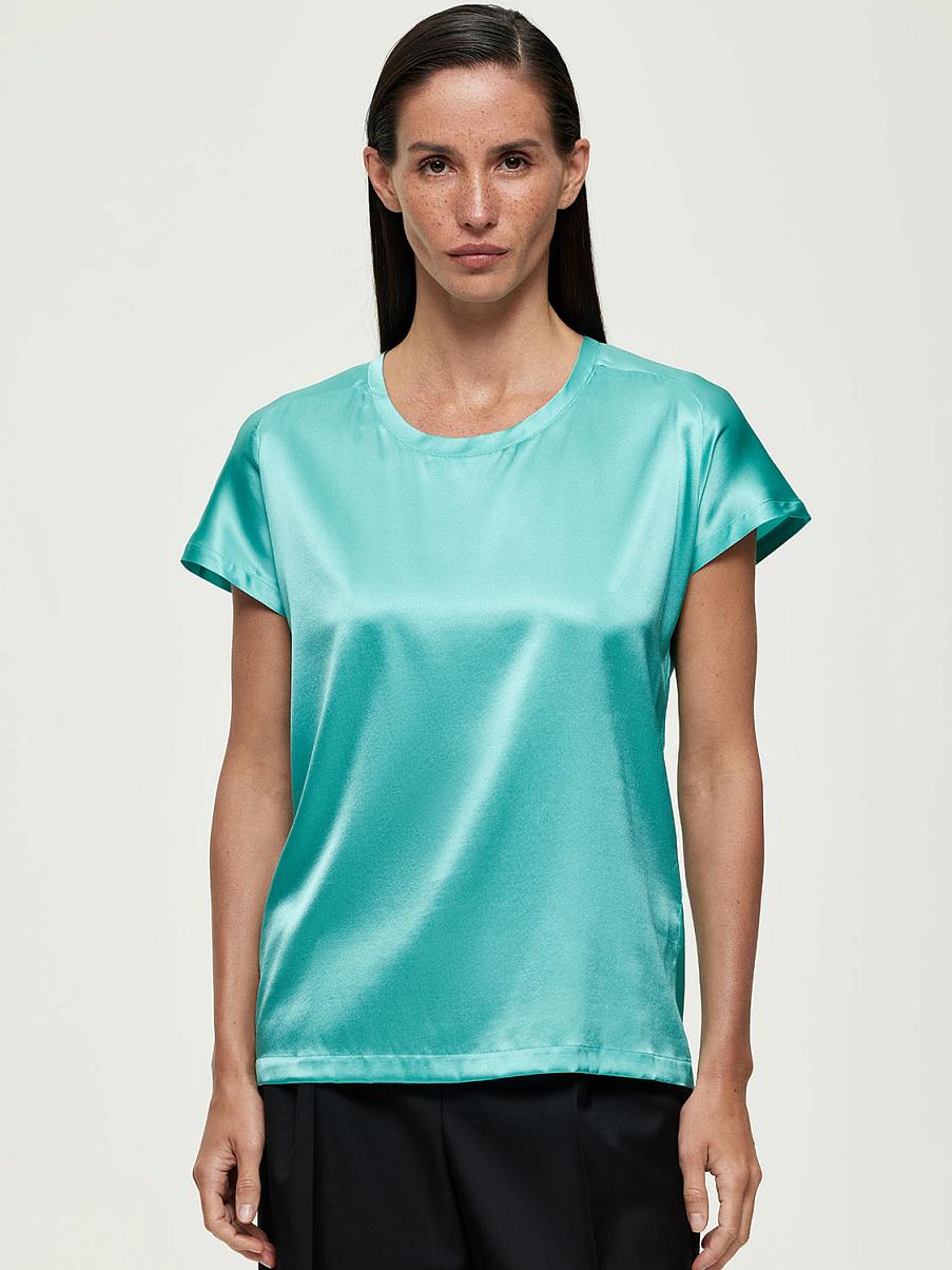 Шелковый топ свободного кроя