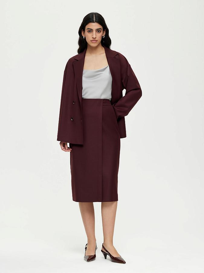 LSTR-032094 Юбка (бордовый, S)