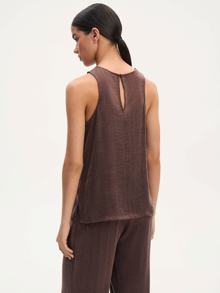 Топ из струящейся ткани