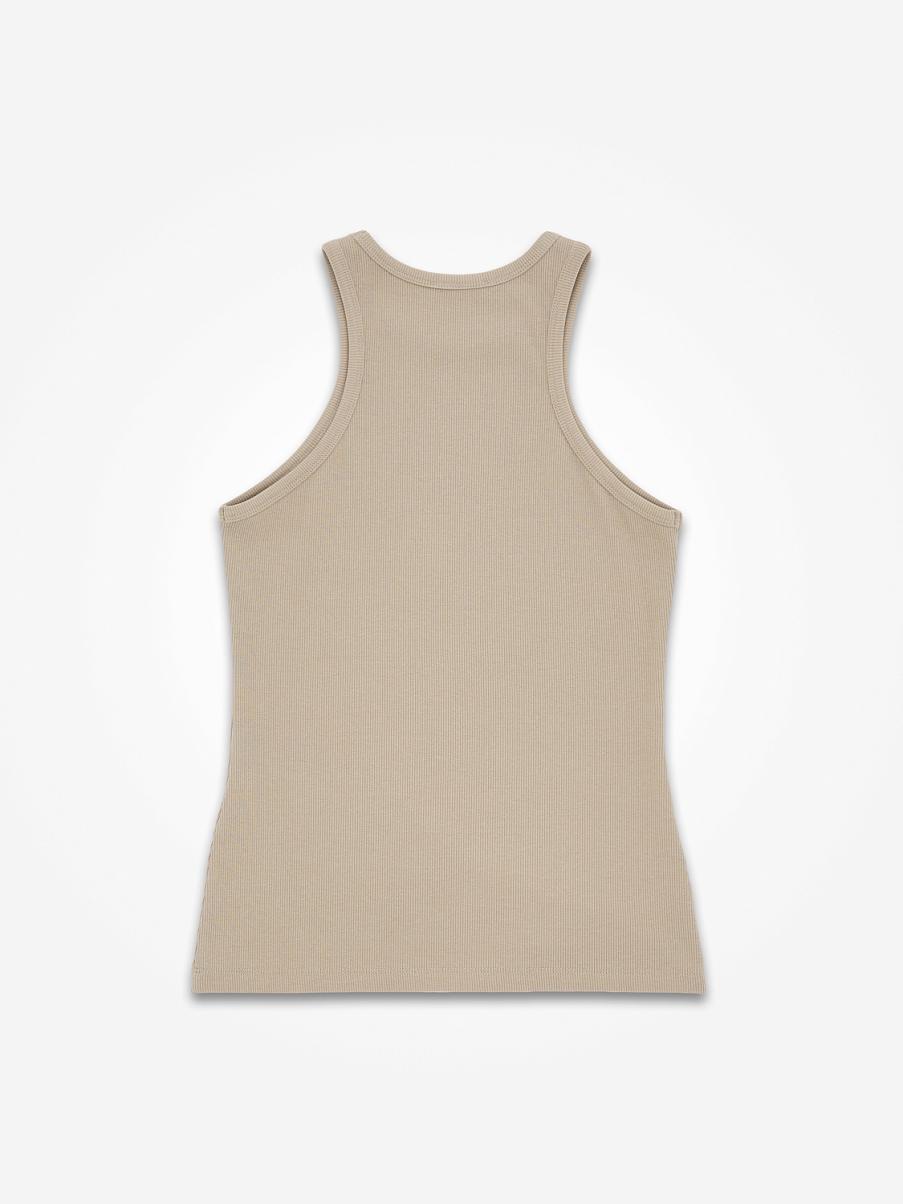 Хлопковый топ в рубчик