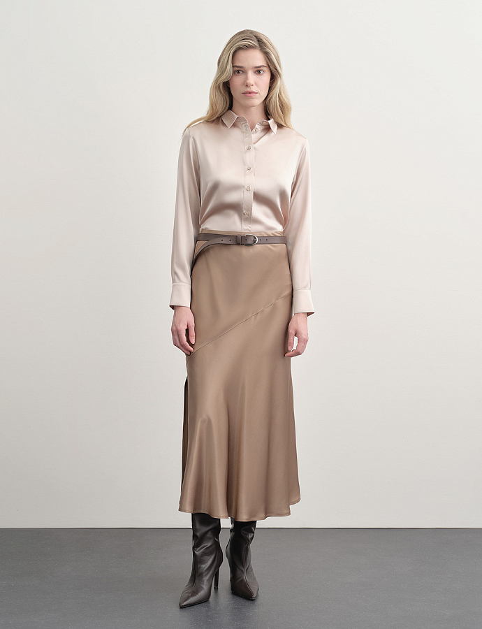 LSWF-032069 Юбка (бежевый, XS)