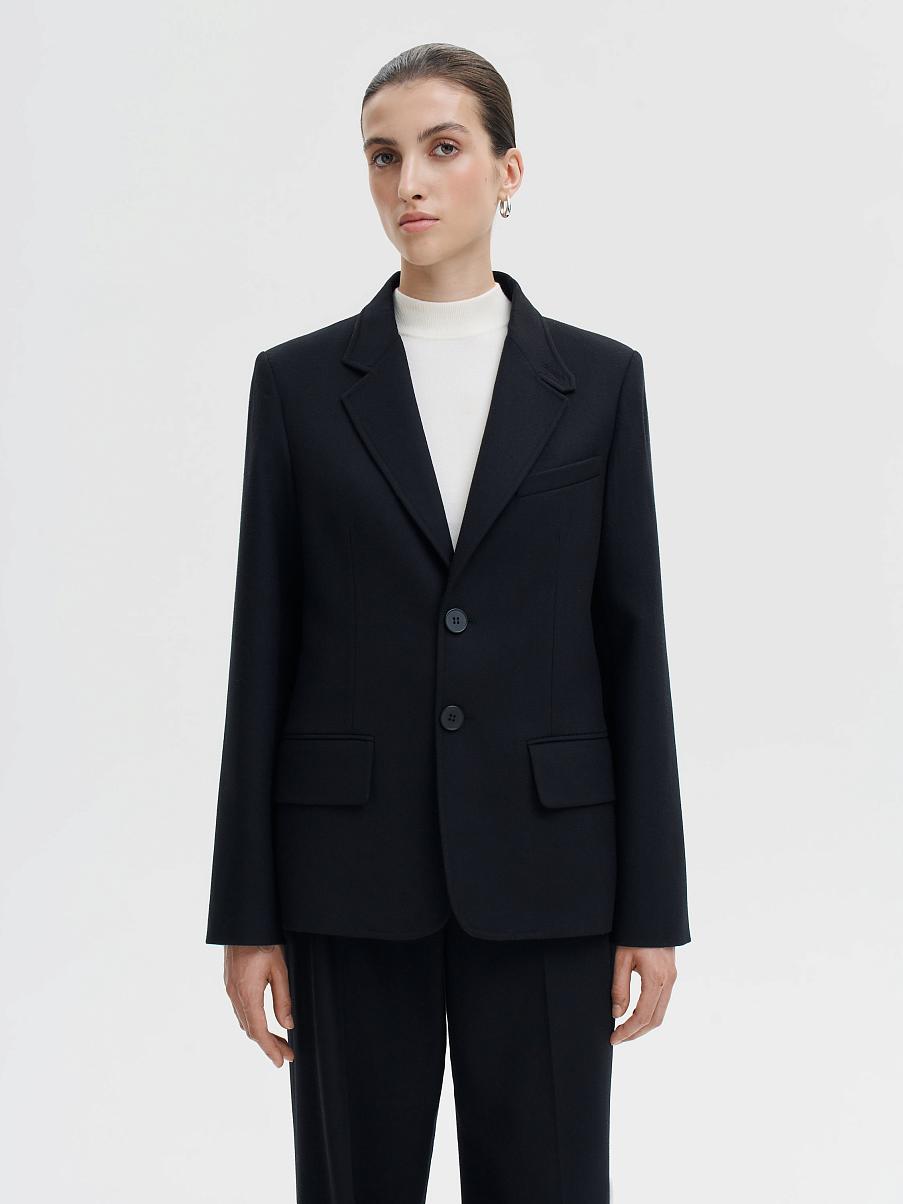 Жакет из костюмной ткани
