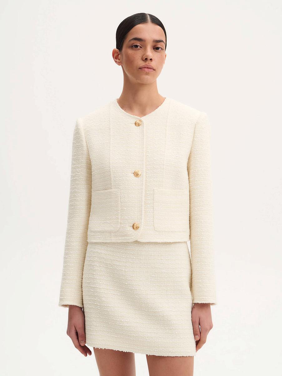 Жакет с накладными карманами