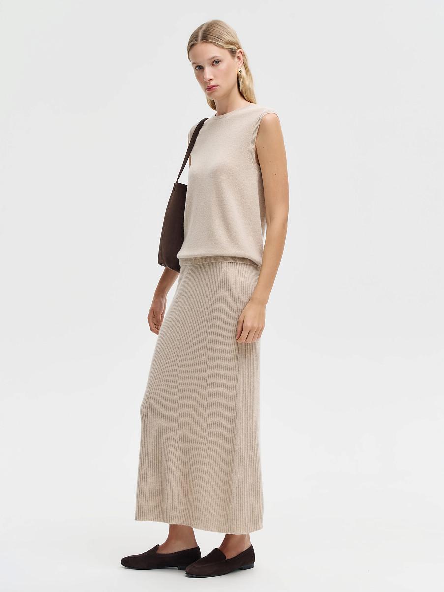 Юбка макси из кашемира