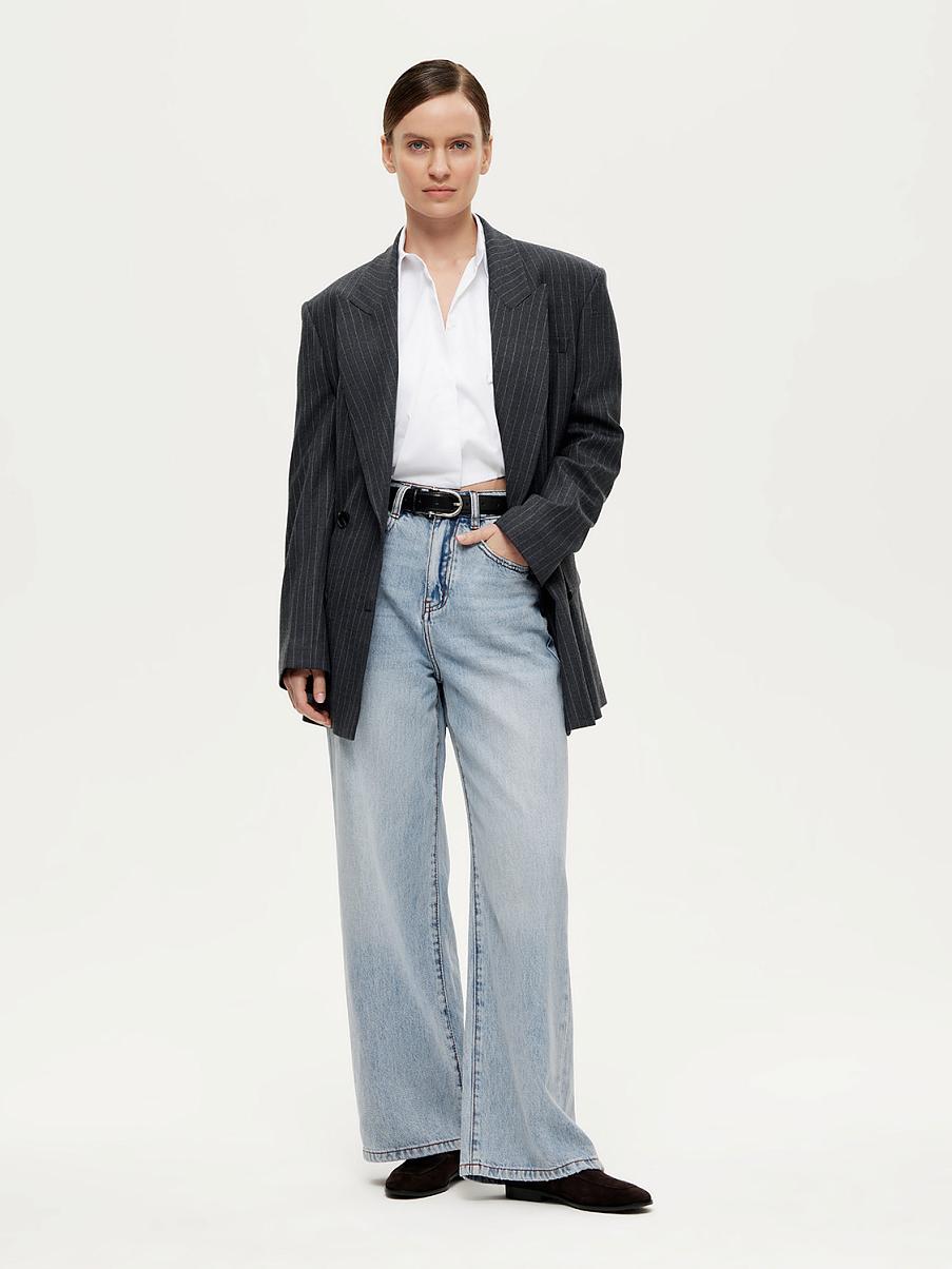 Укороченная рубашка из хлопка