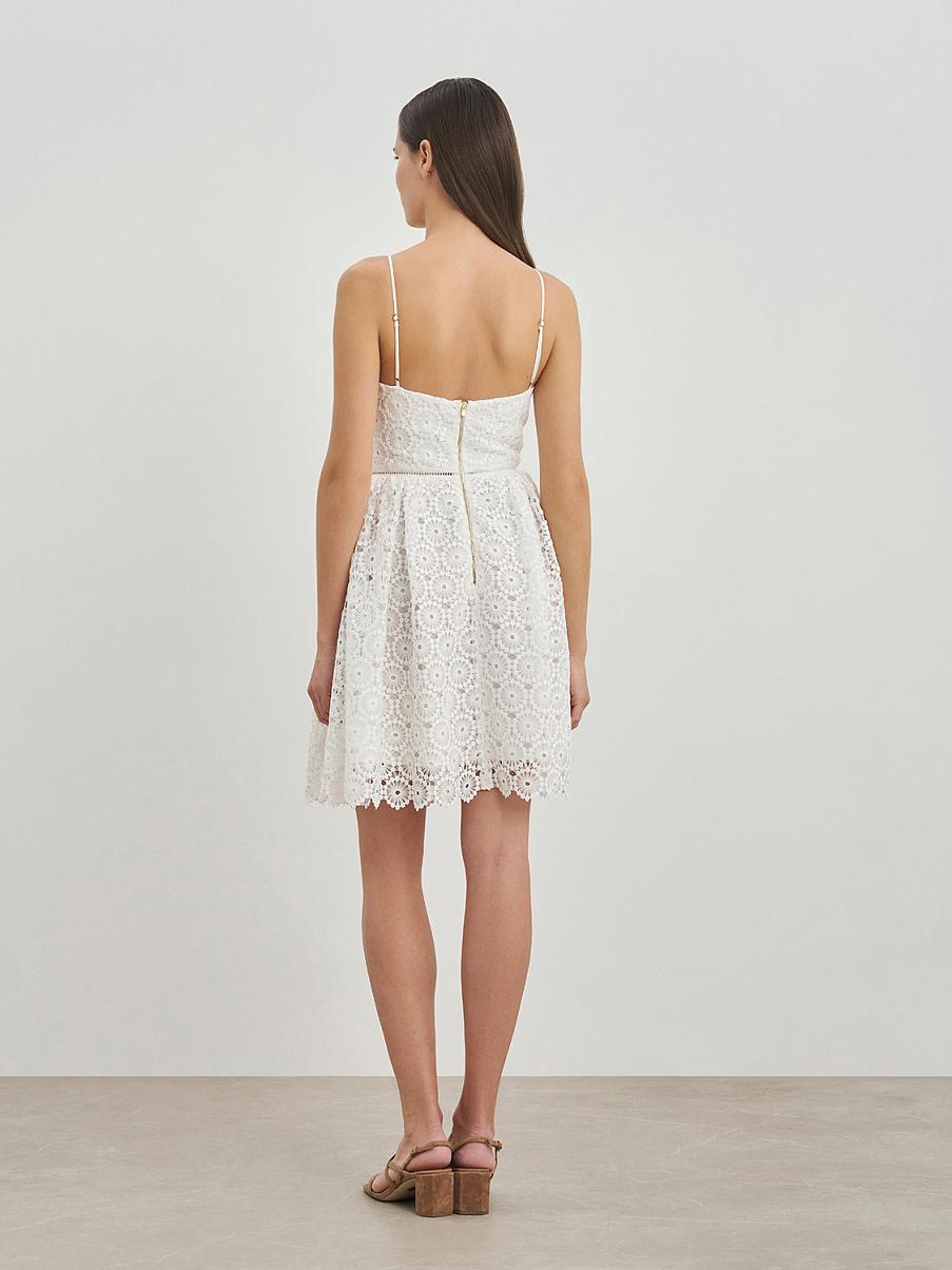 Сарафан мини с кружевом