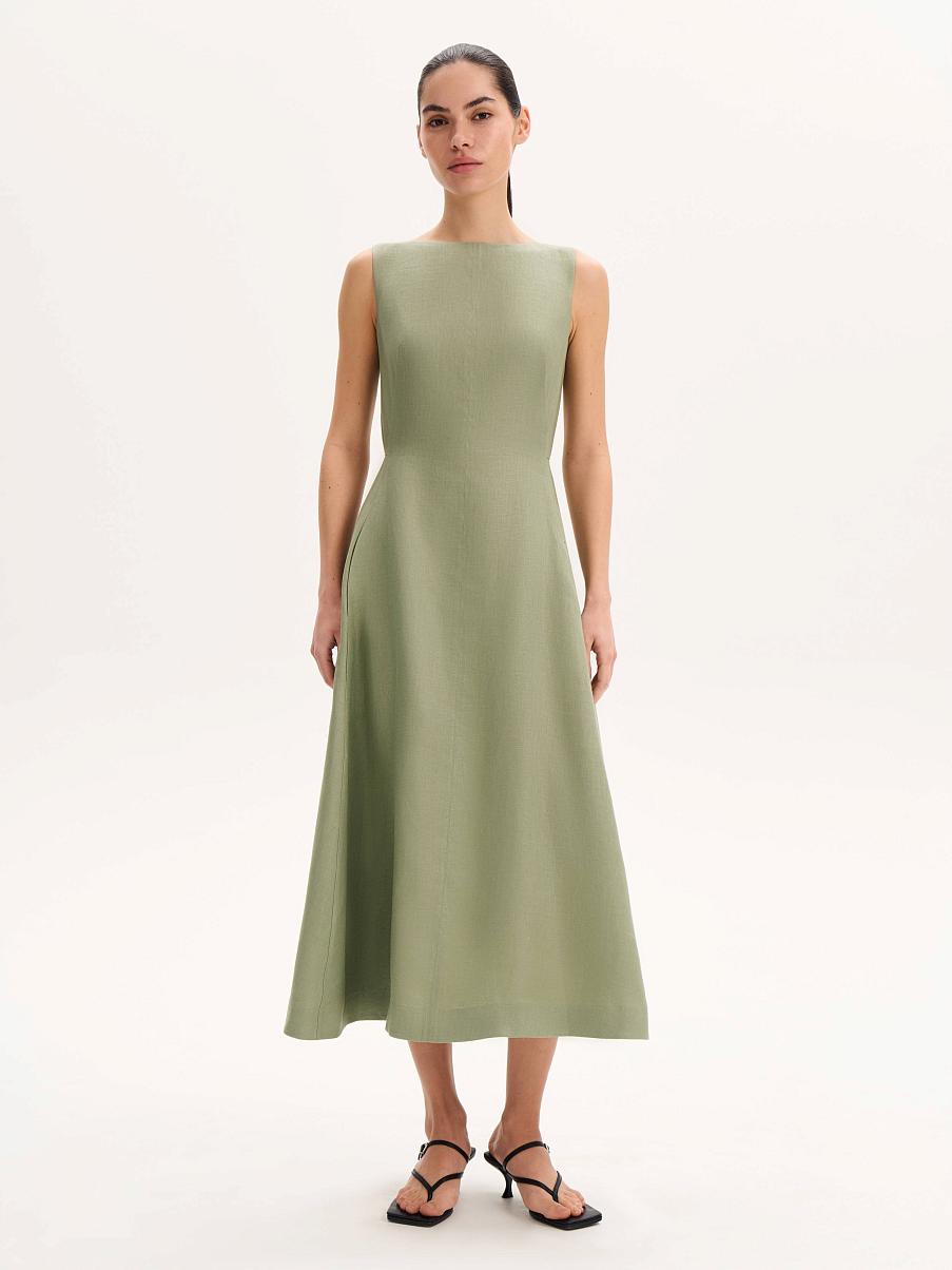 Платье льняное