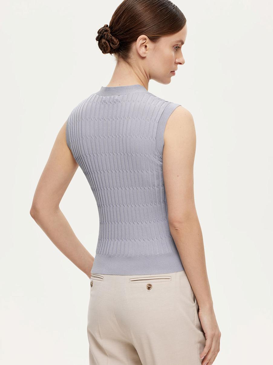 Облегающая трикотажная жилетка