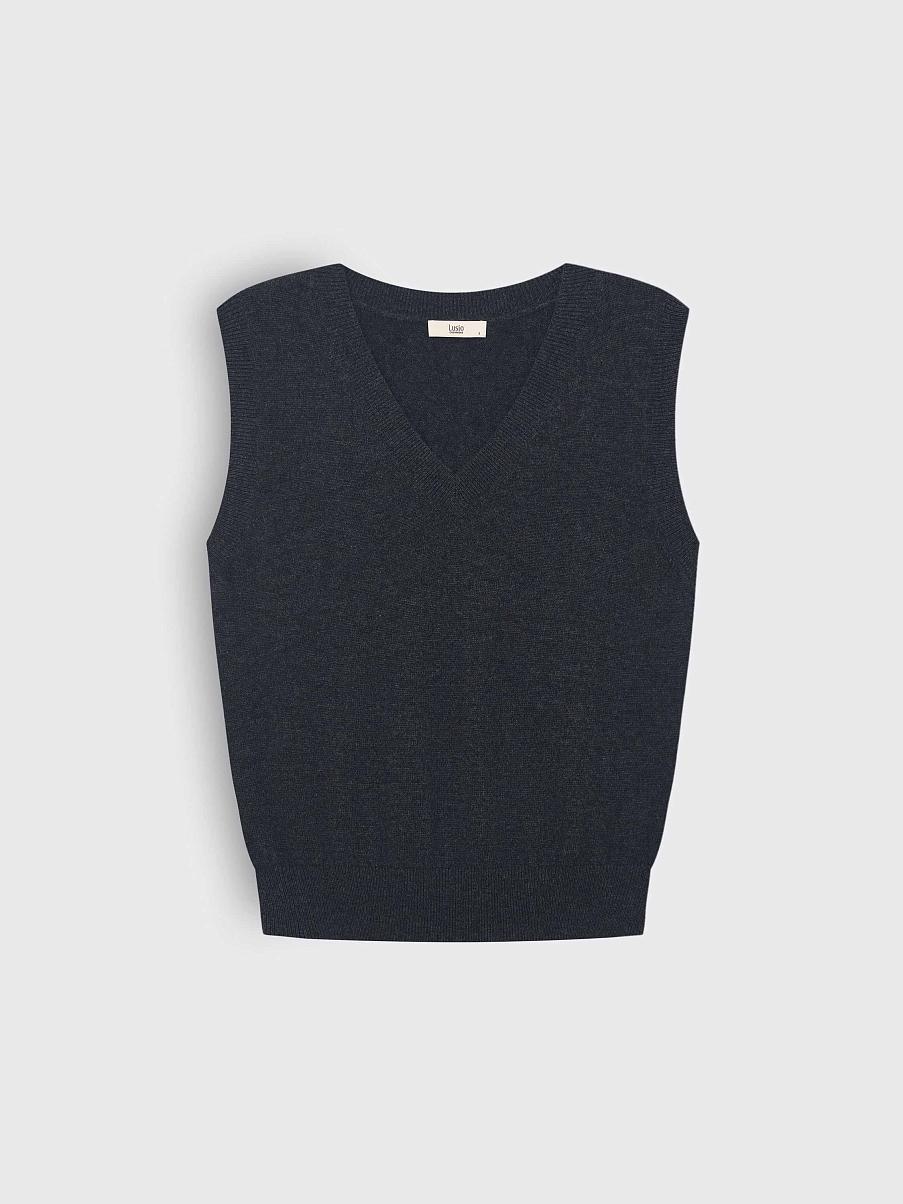 Жилетка из шерсти с кашемиром
