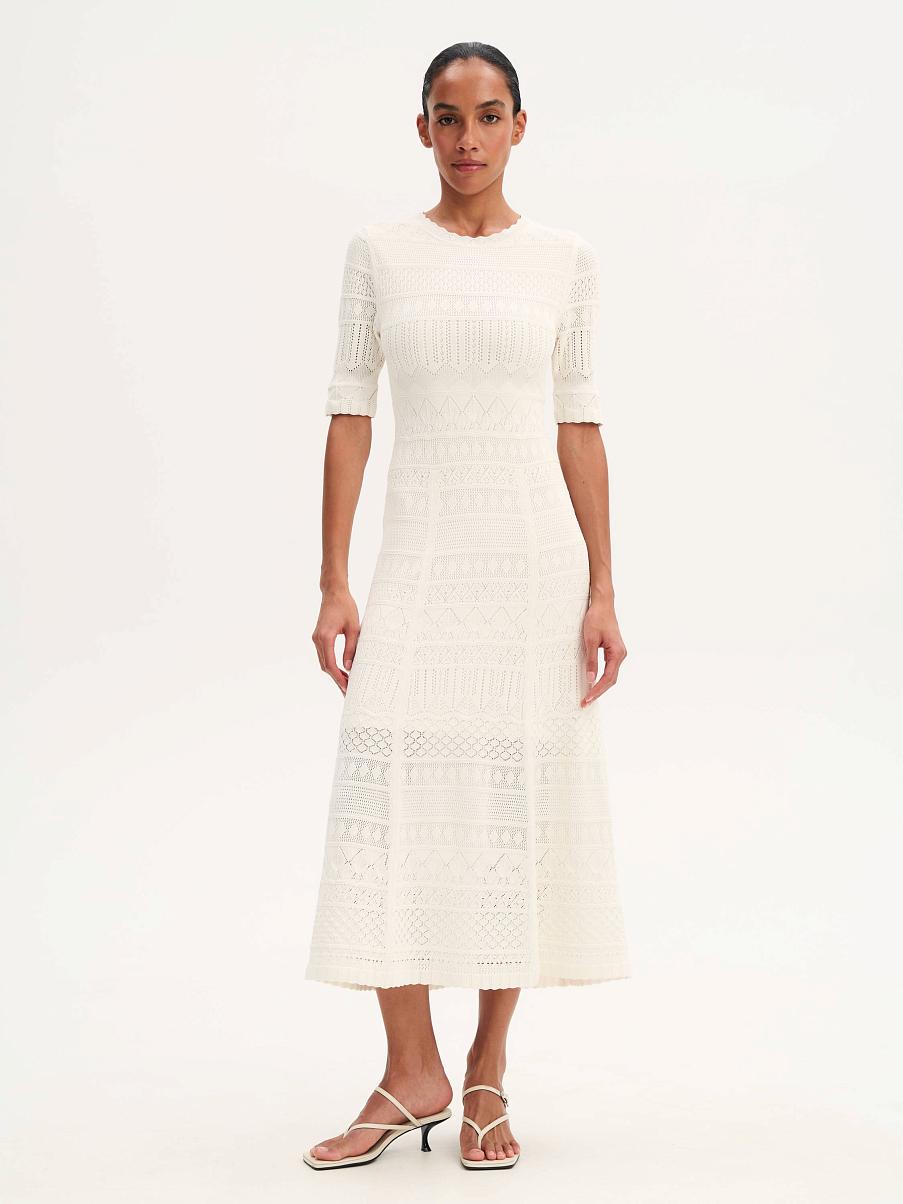 Платье трикотажное миди