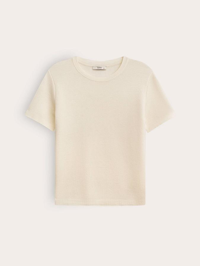 LSSL-072025 Блуза трикотажная (кремовый, L)