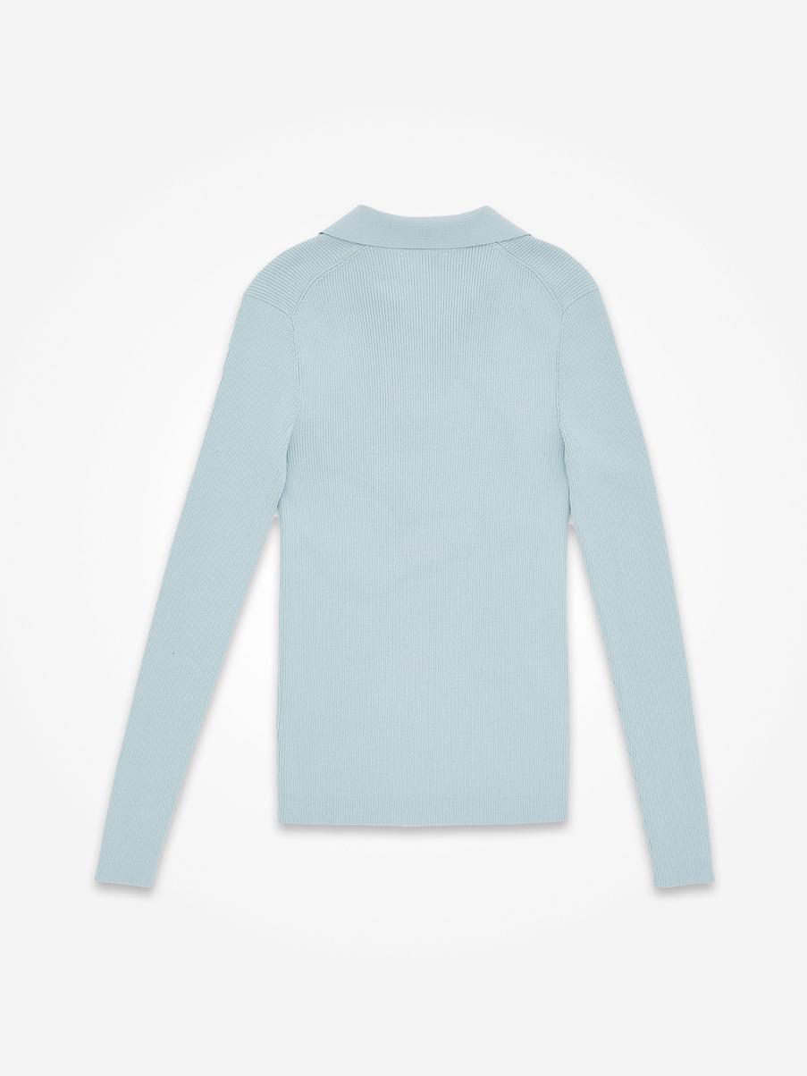 Трикотажный джемпер с V-образным вырезом