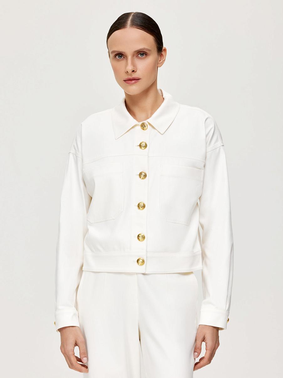 Хлопковый жакет с пуговицами