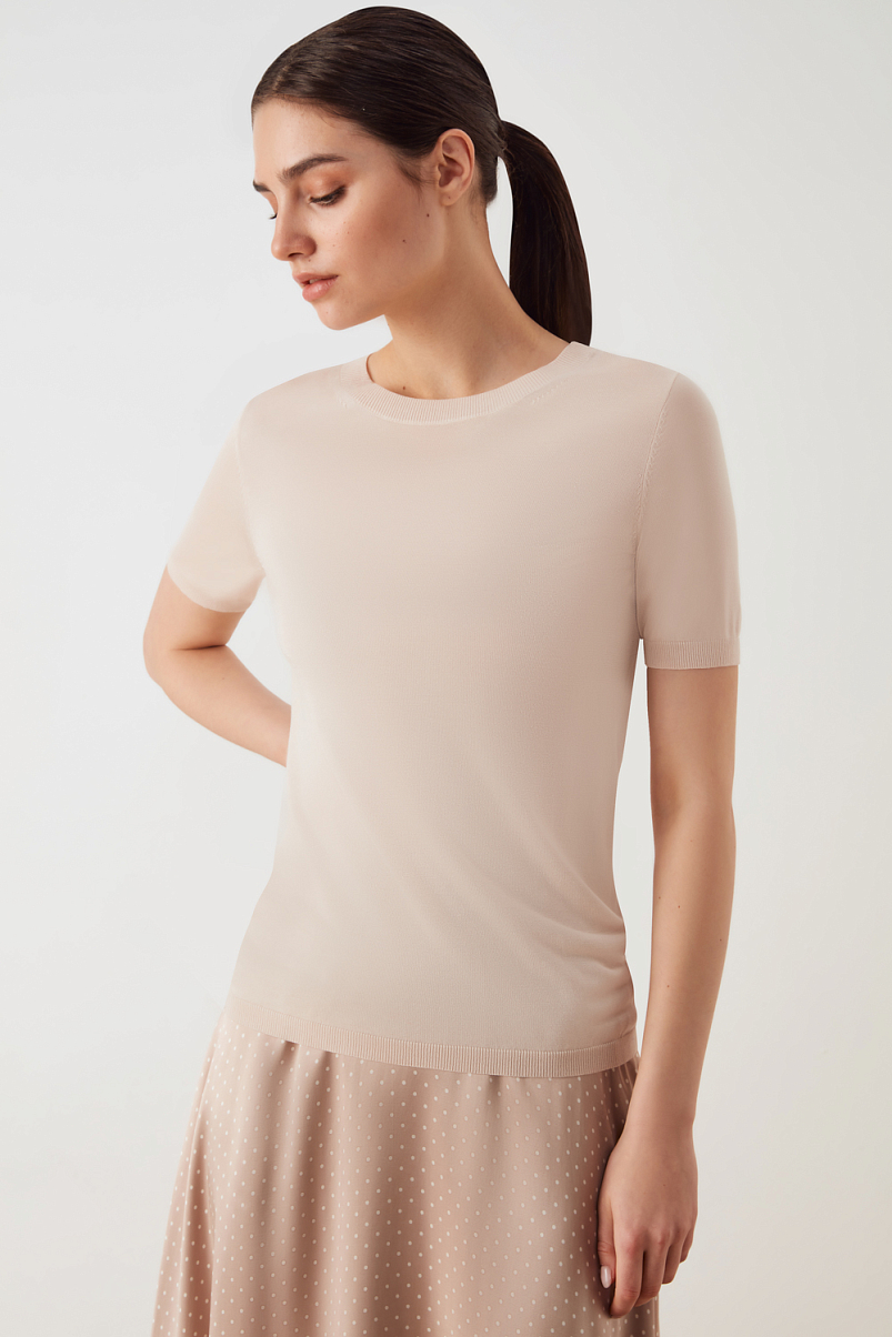 Трикотажная облегающая блуза