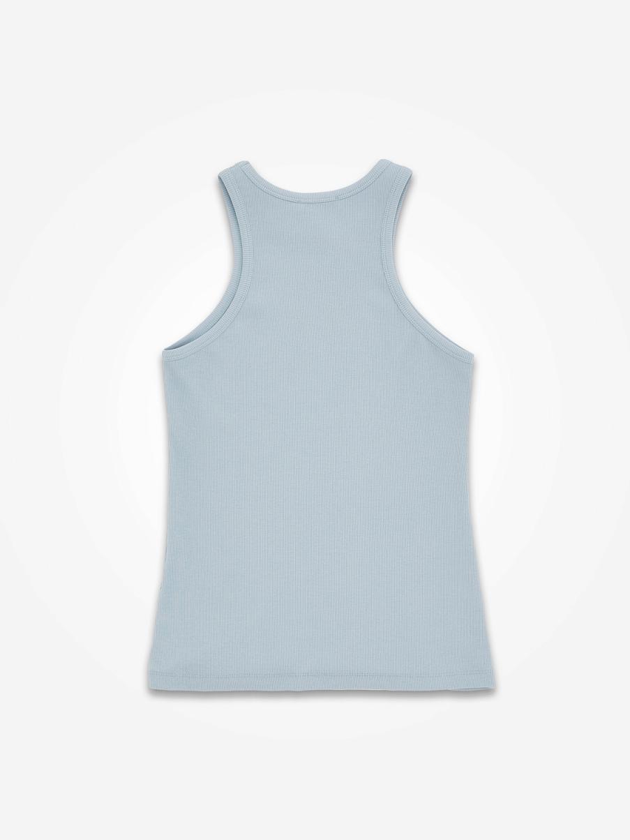 Хлопковый топ в рубчик