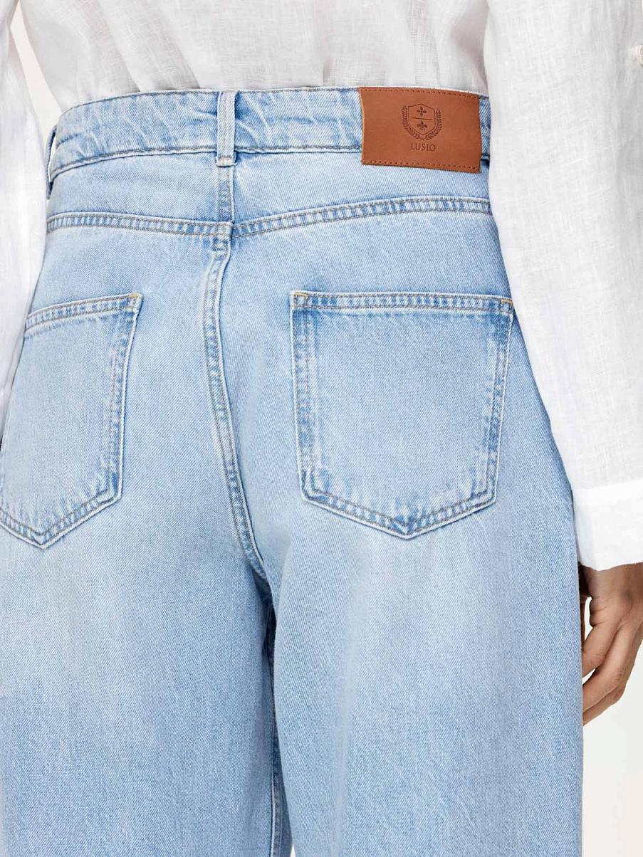 Джинсы мом из хлопка