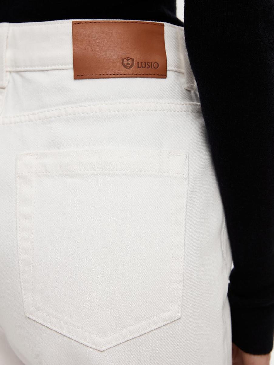 Джинсы прямого кроя из хлопка