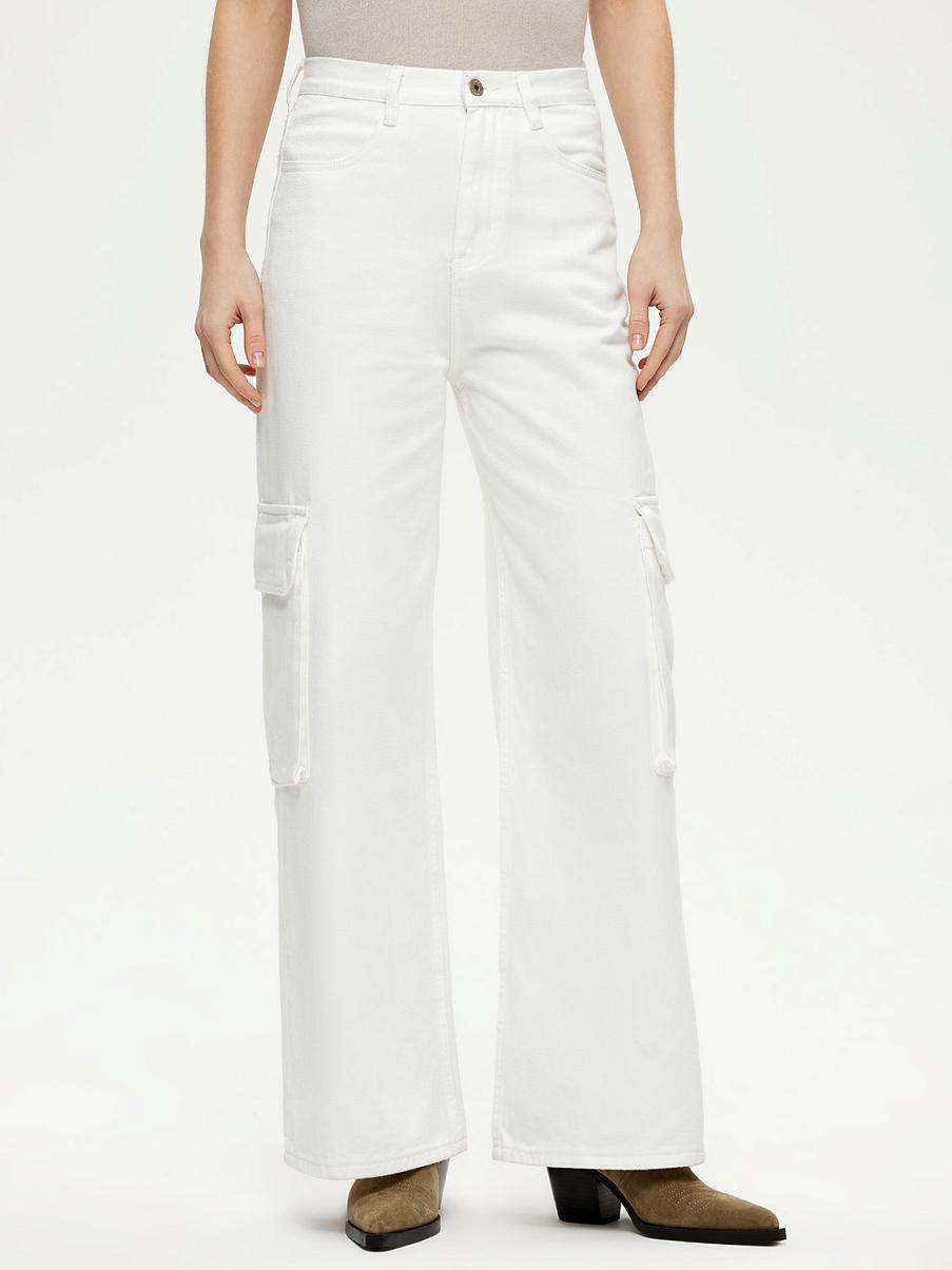 Широкие джинсы карго из хлопка