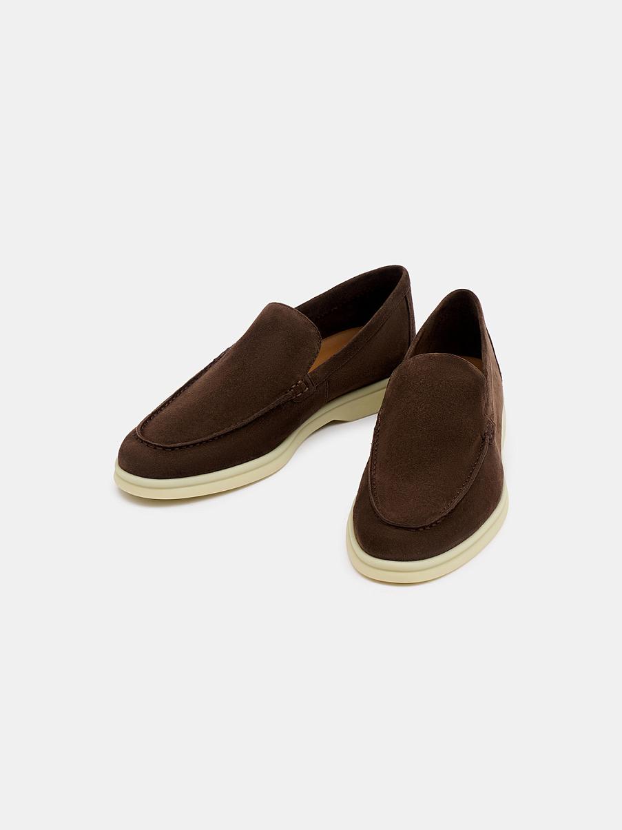 Лоферы из замши
