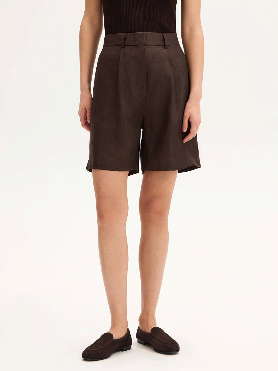 Шорты льняные