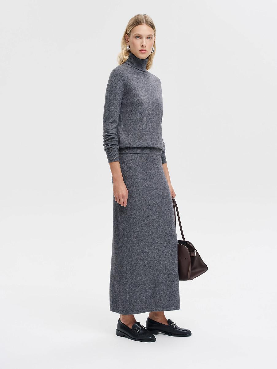 Юбка из мериноса и кашемира