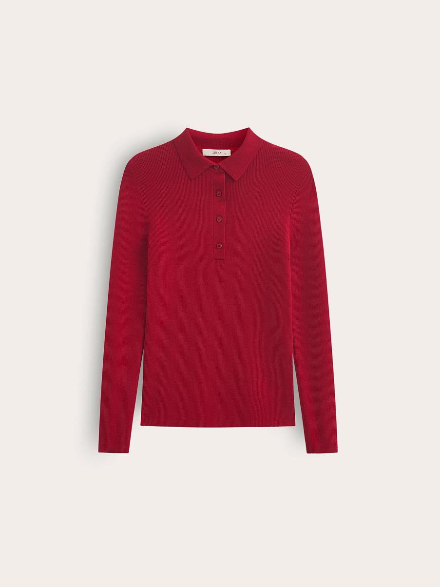 Поло с длинным рукавом 