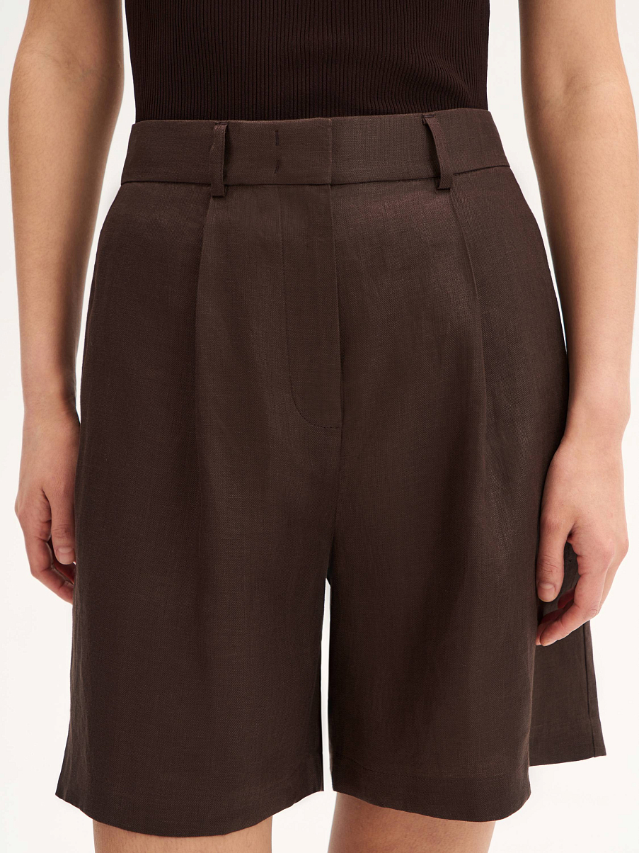 Шорты льняные