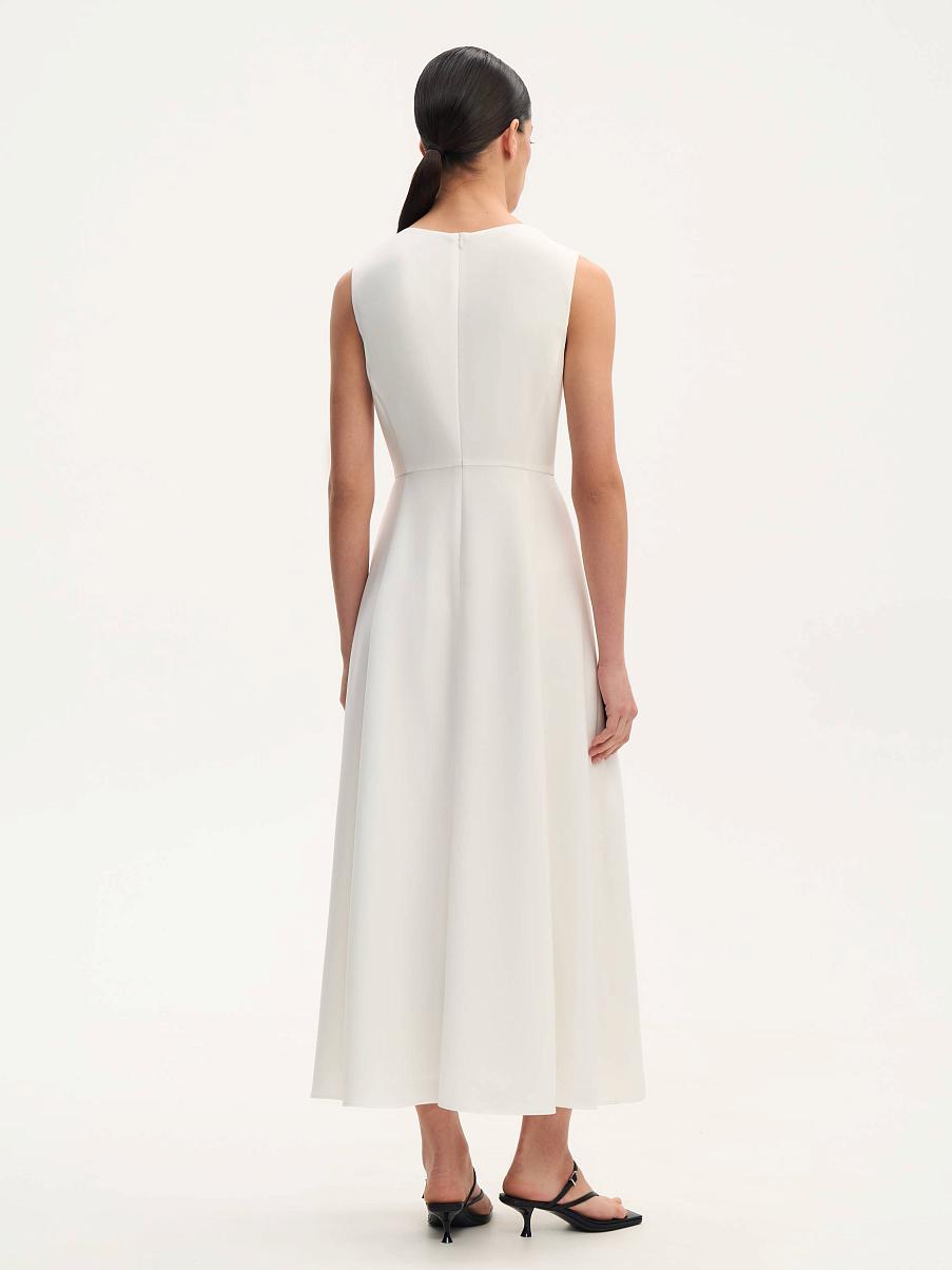 Платье миди А - силуэта