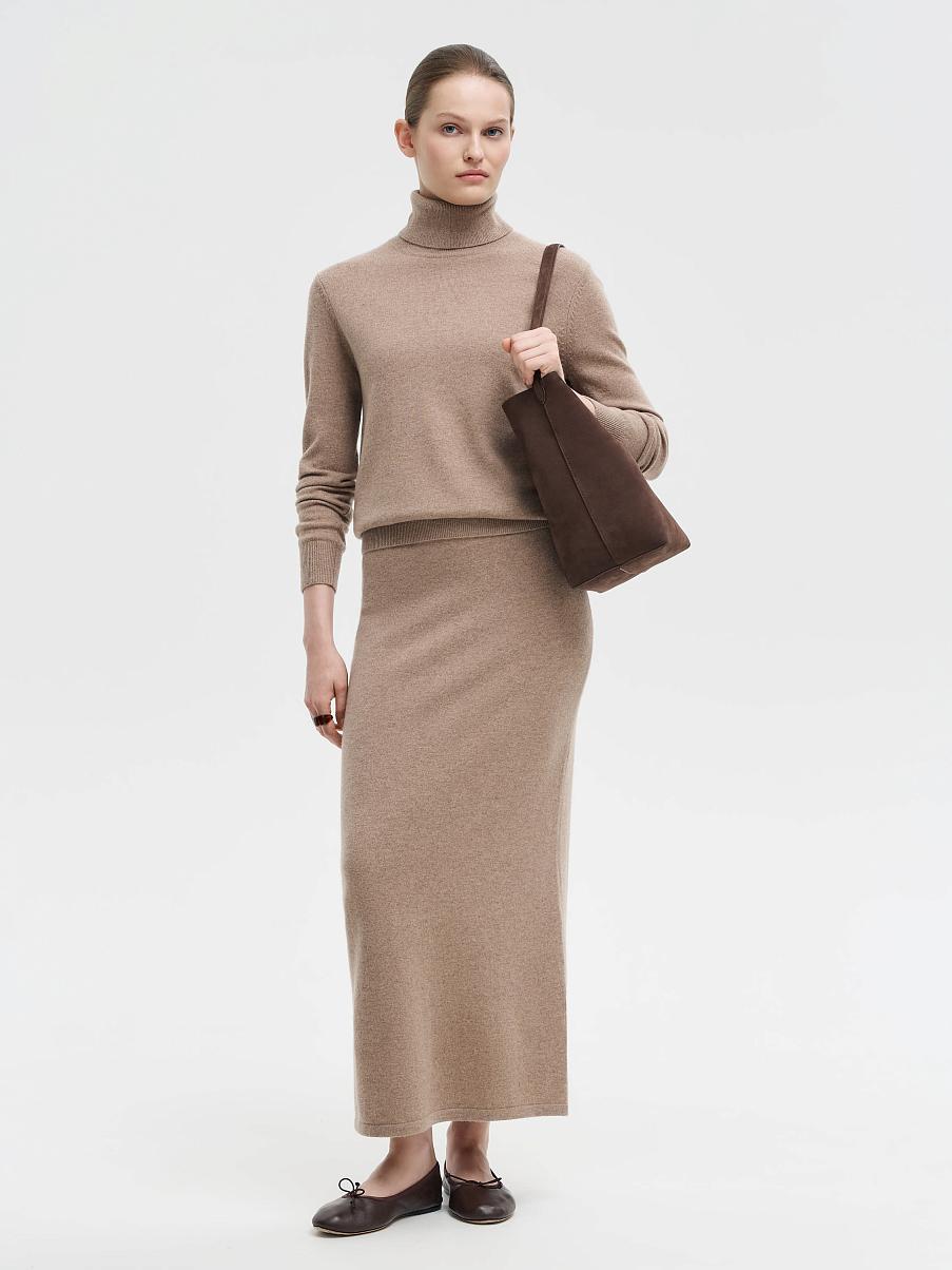 Юбка из мериноса и кашемира