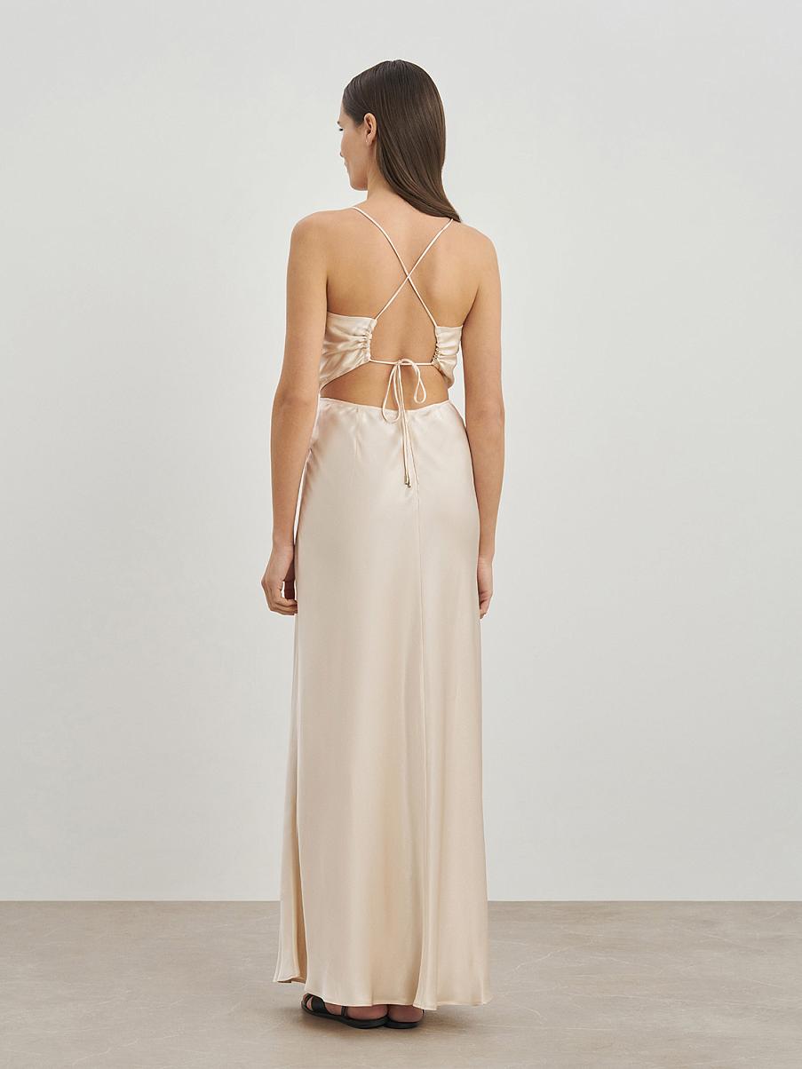 Платье-комбинация с открытой спиной