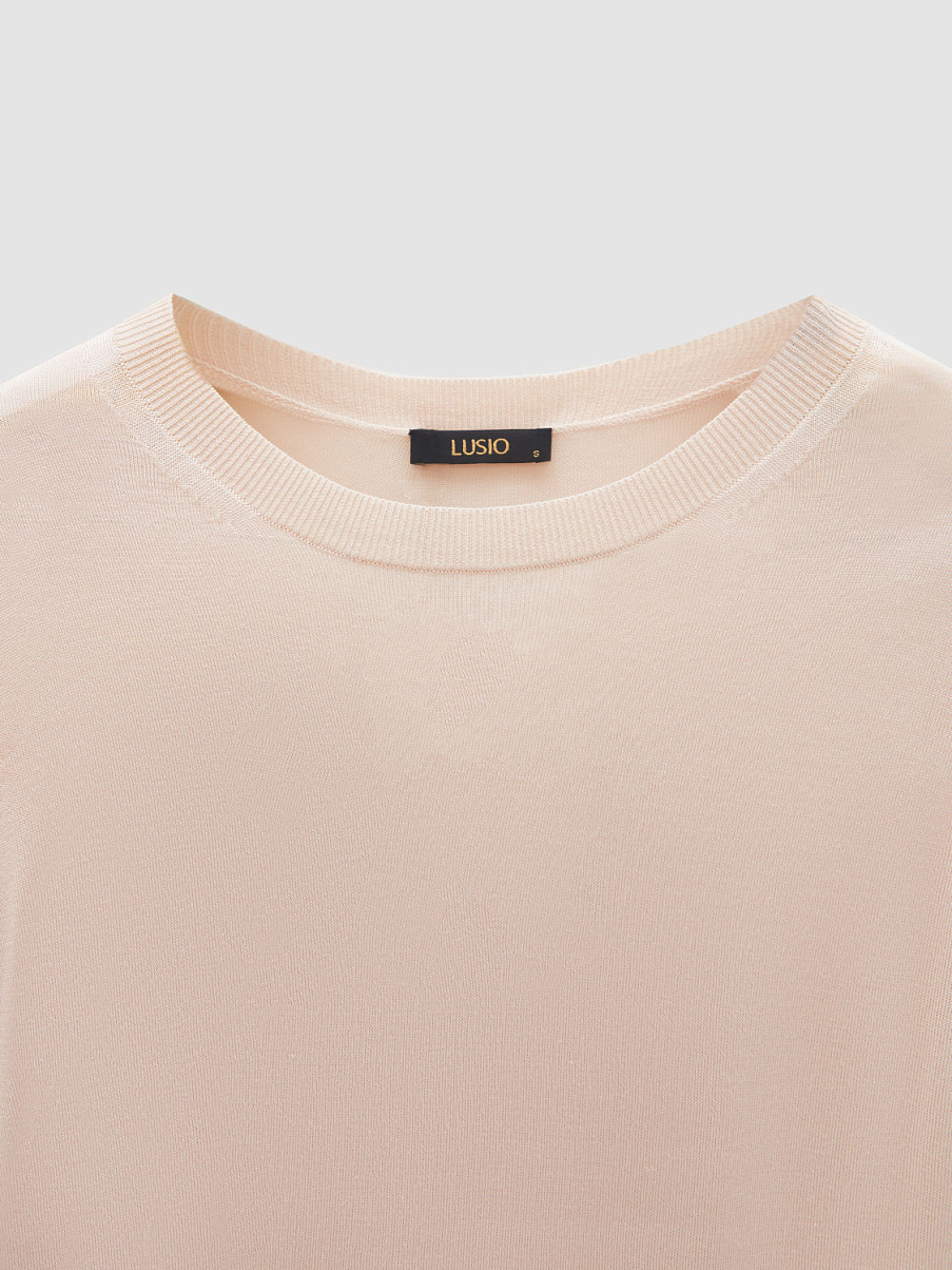 Трикотажная облегающая блуза