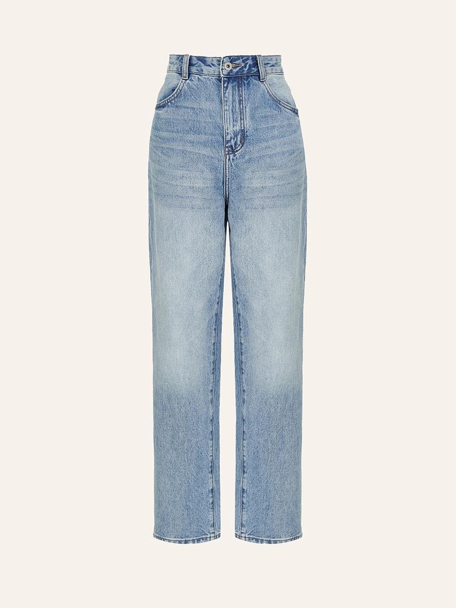 Прямые джинсы из натурального хлопка