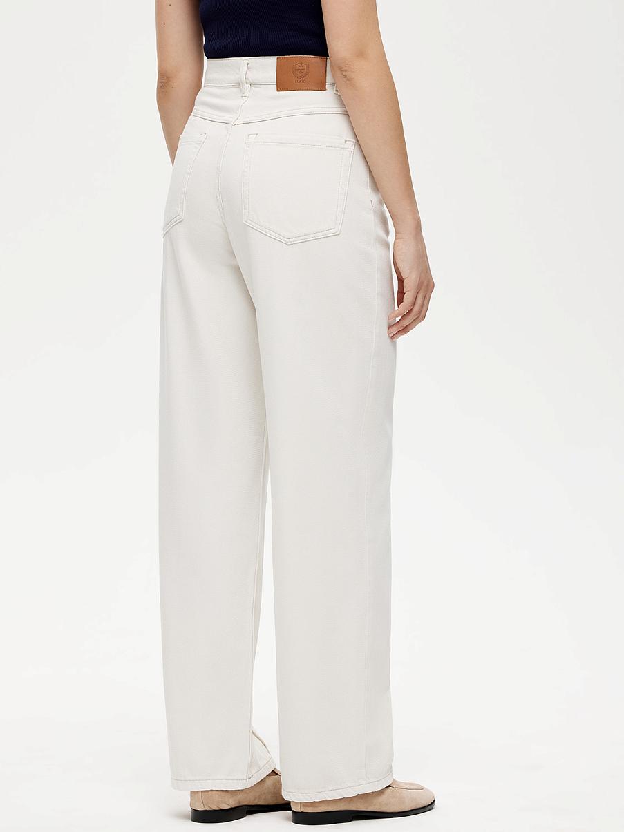 Прямые хлопковые джинсы со стрелками