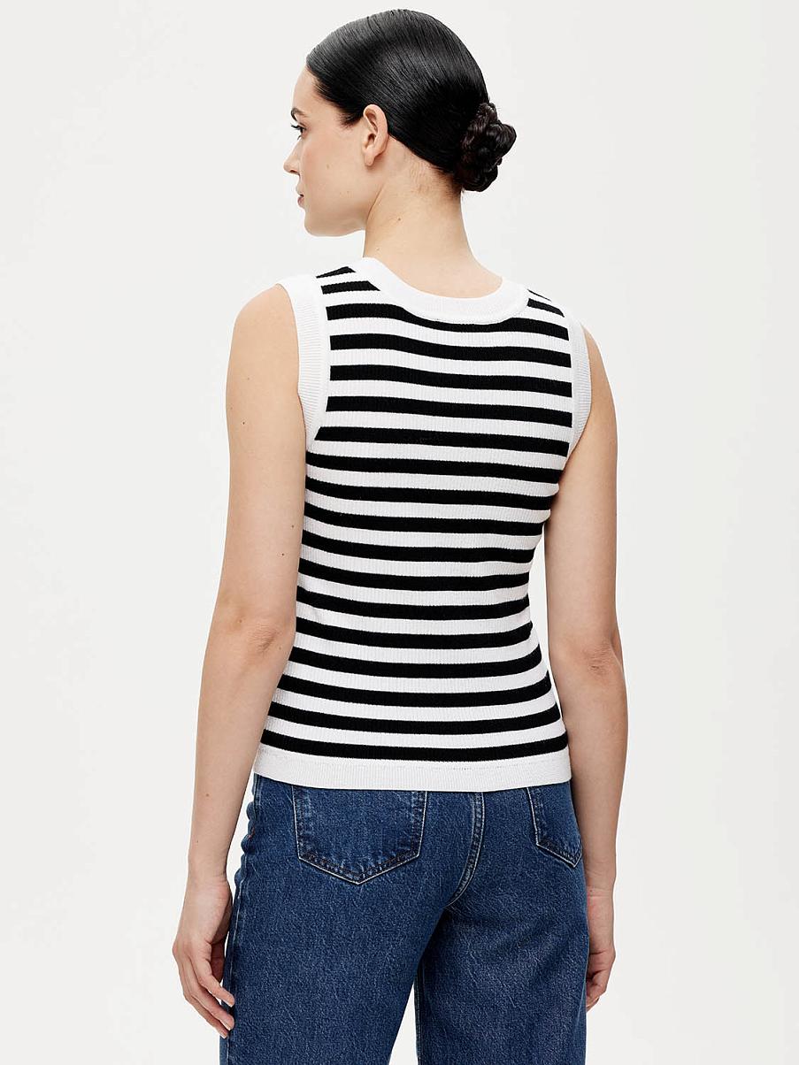 Топ из шерсти мериноса в полоску