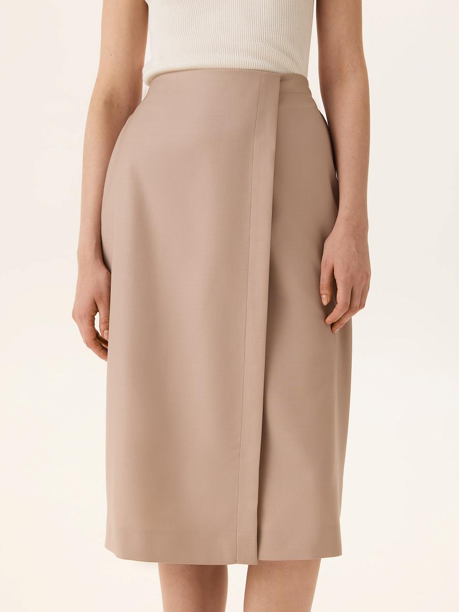 Юбка-карандаш с шерстью