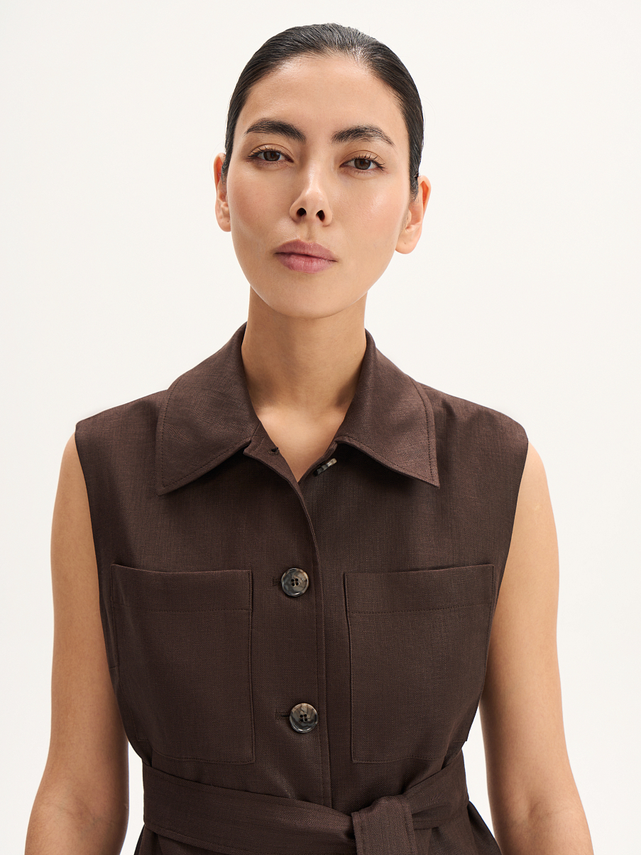 Жилетка льняная