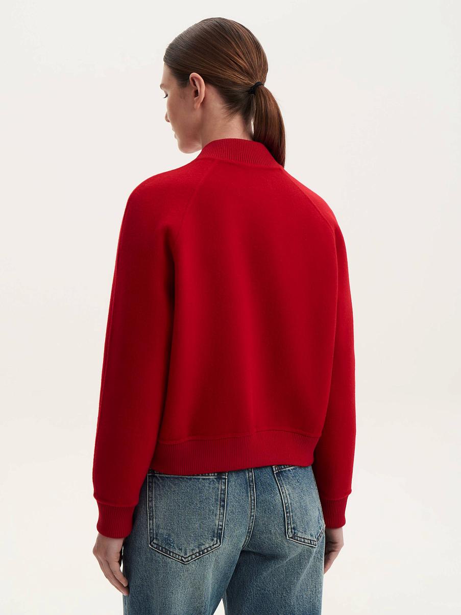 Бомбер из кашемира и шерсти мериноса