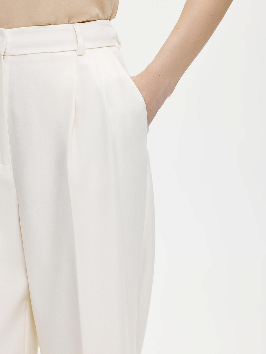 Брюки палаццо с шерстью