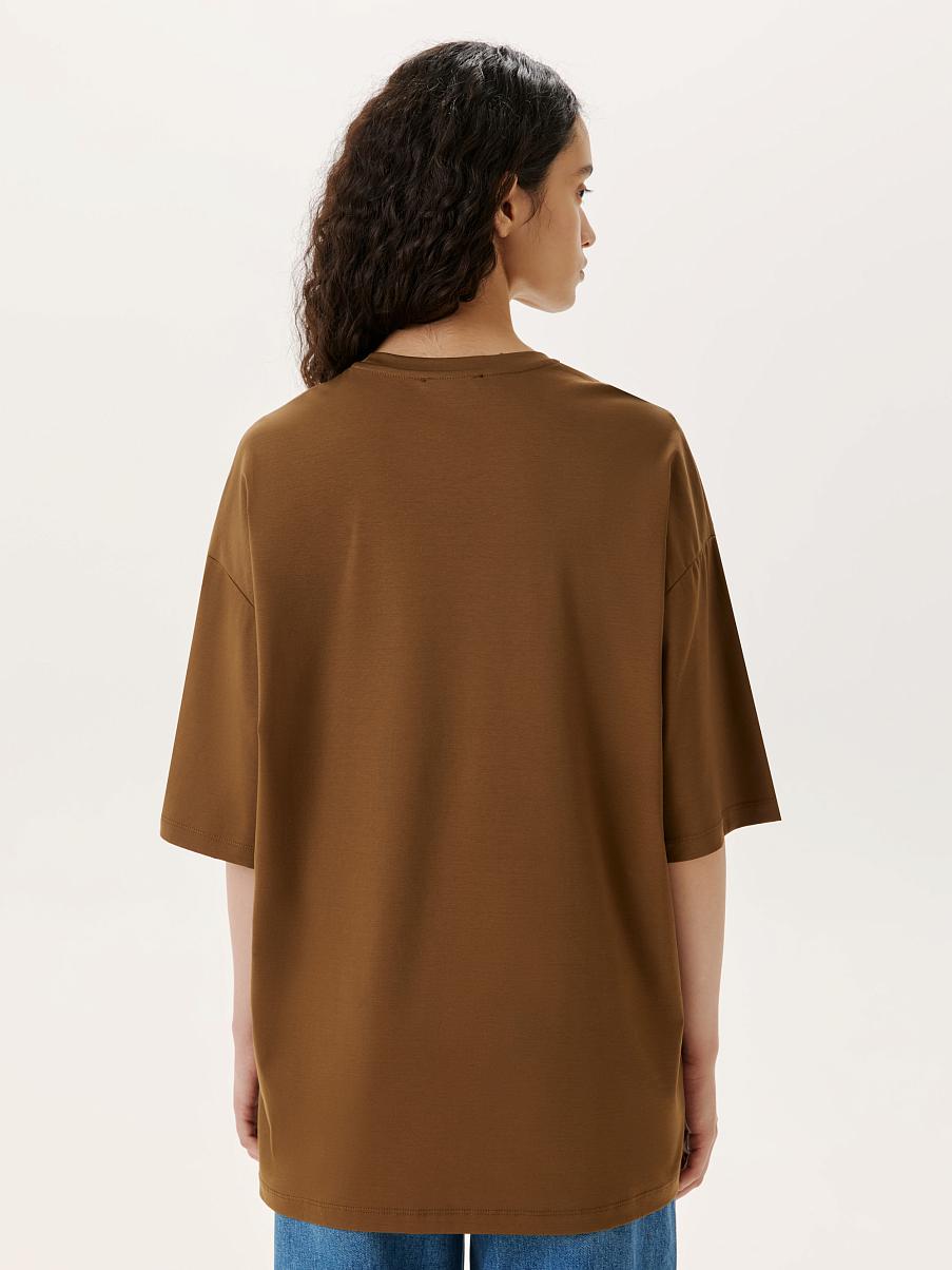 Хлопковая футболка оверсайз