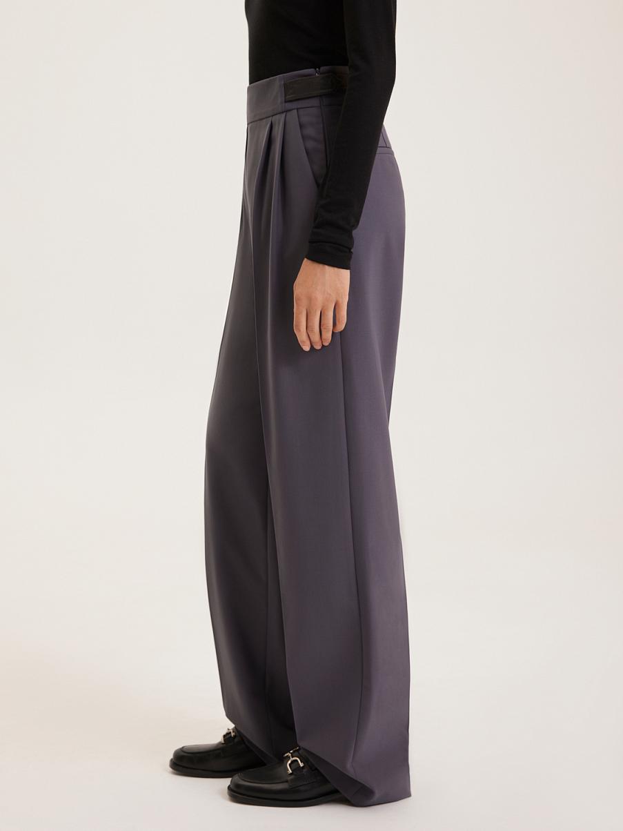 Широкие брюки из шерсти