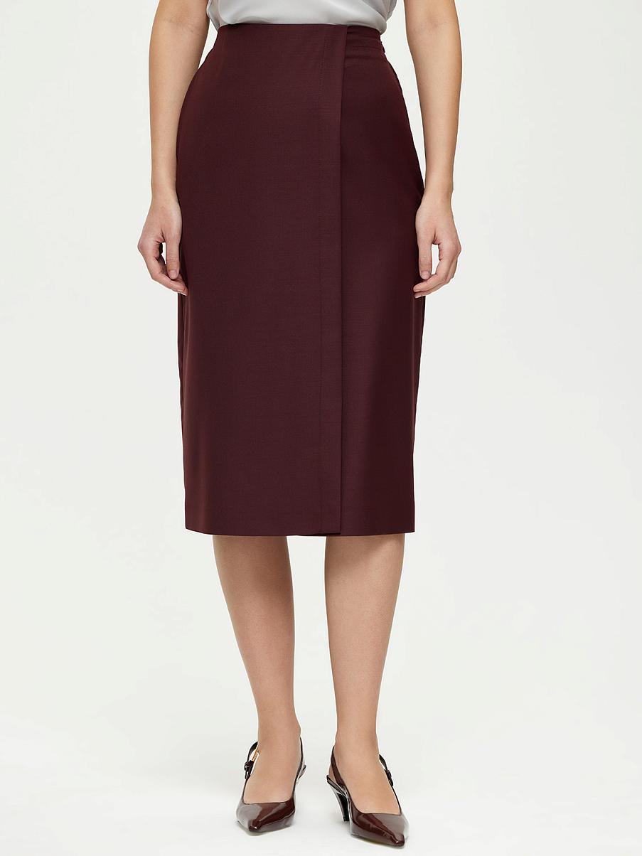 Юбка-карандаш с шерстью